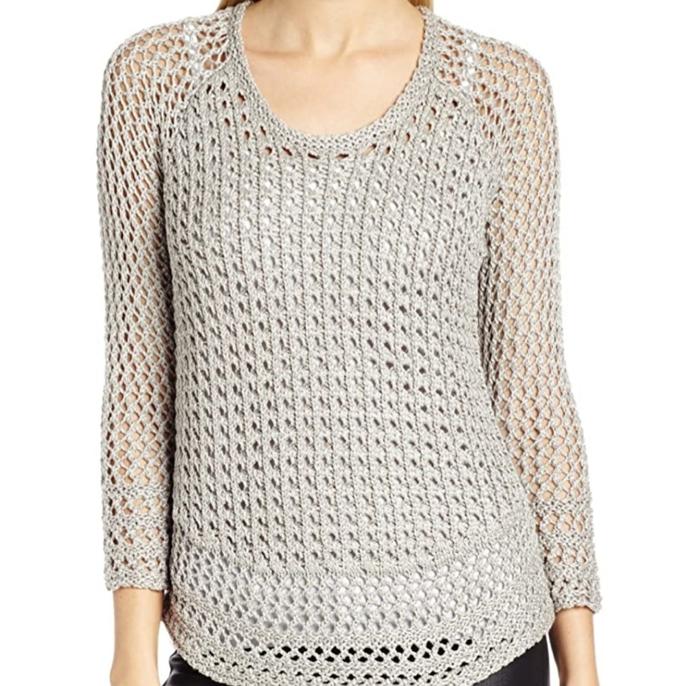 Brand New Lucky Brand Marisa Metallic Sweater Med